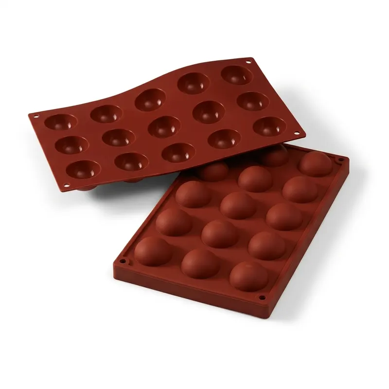 Silikonová forma na dezerty polokoule 15 ks, průměr 4 cm