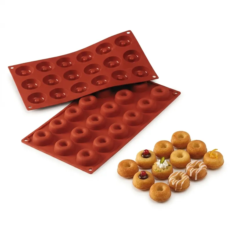 Silikonová forma Savarin, 18 ks, průměr 4,1 cm, výška 1,2 cm