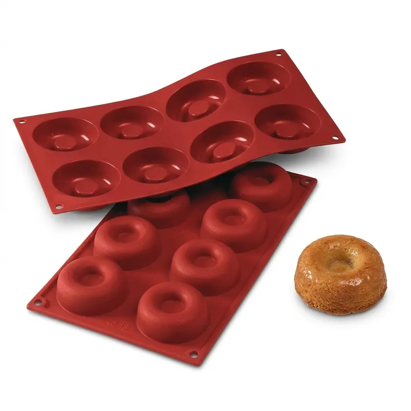 Silikonová forma Savarin, 8 ks, průměr 6,5 cm, výška 2,1 cm