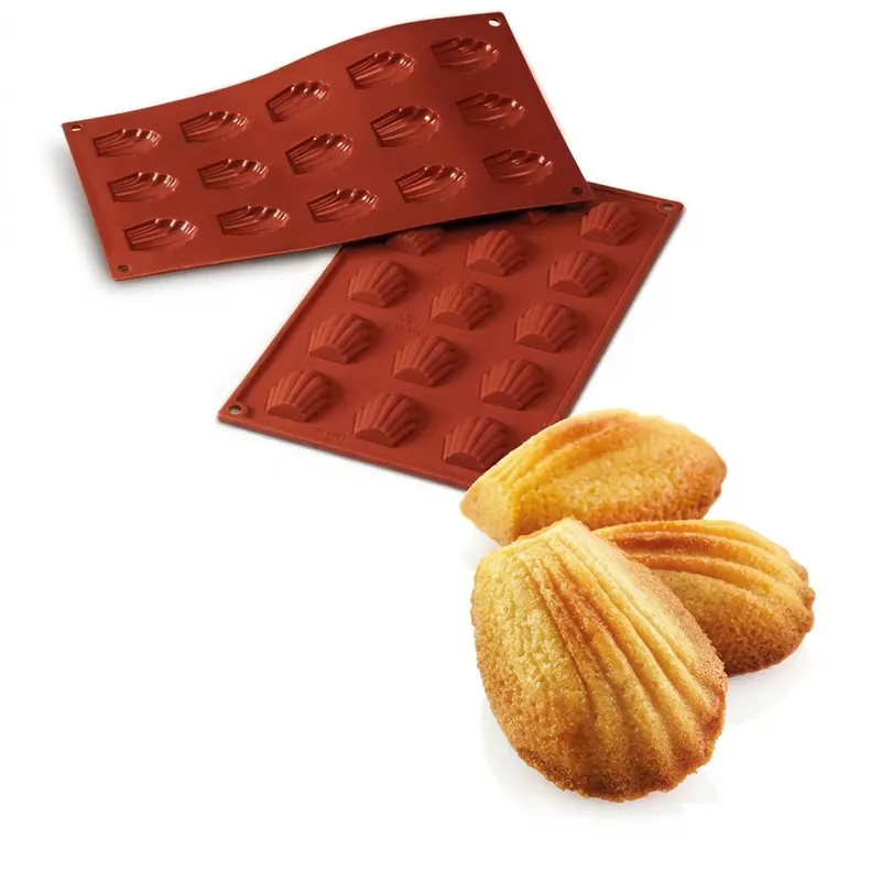 Silikonová forma Mini madeleine, 15 ks, 4,4x3,4 cm, 1 cm