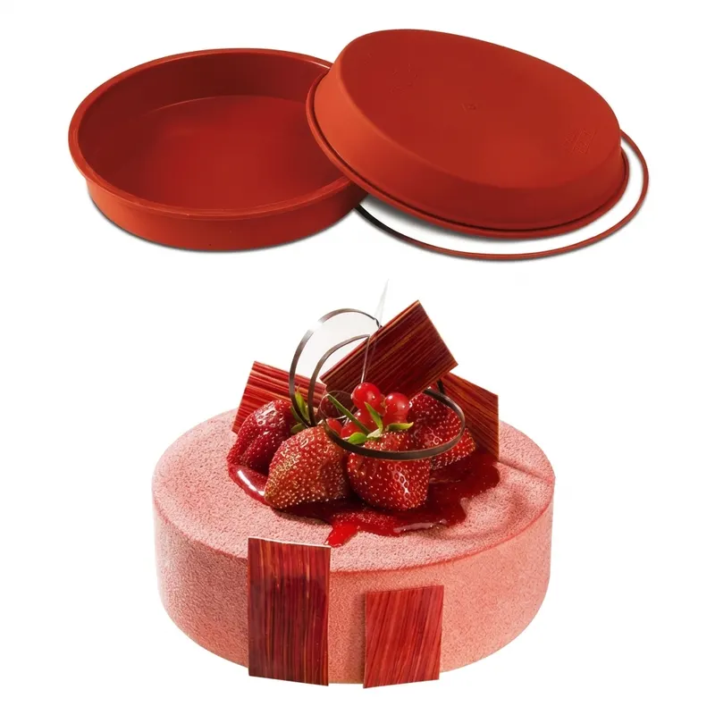 Silikonová dortová forma kulatá, průměr 20 cm, výška 4 cm