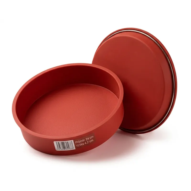 Silikonová dortová forma kruh, průměr 24 cm, výška 4,2 cm