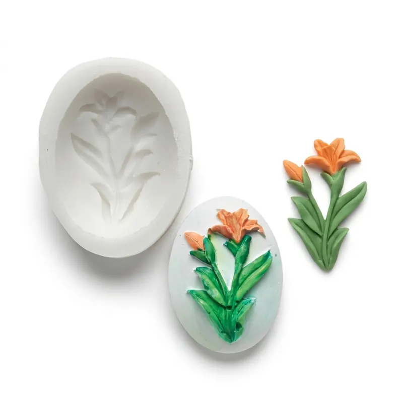 Silikonová forma 3D květina na marcipán, 4,9x3,7 cm