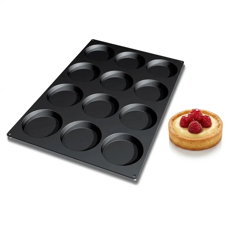 Silikonová forma na 12 tart, průměr 12 cm, výška 2,2 cm
