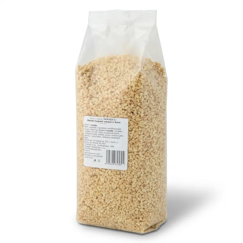 Mandle loupané sekané 2-4 mm 1 kg