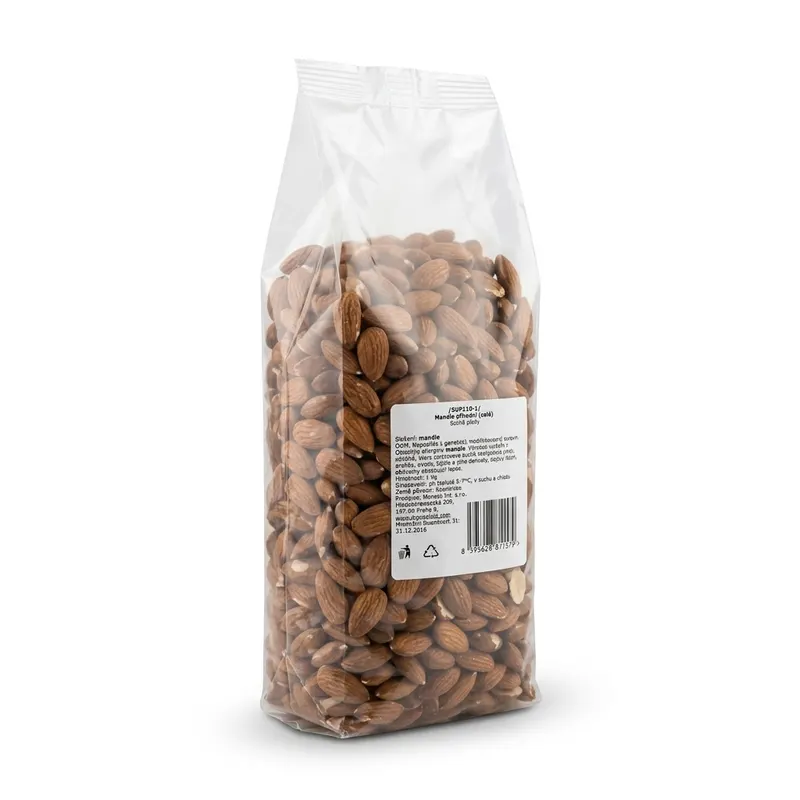 Mandle natural neblanšírované celé 1 kg