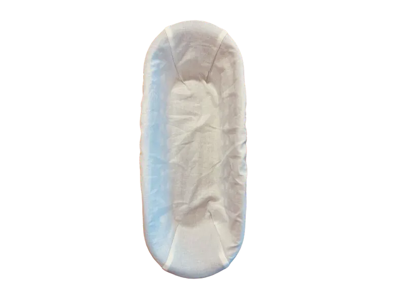 Plachetka do ošatky ovál velká bílá bavlněná
