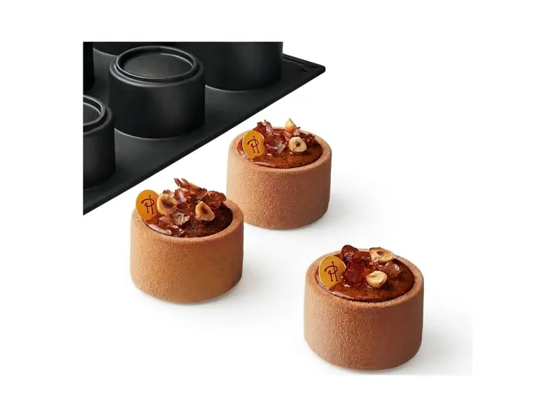 Pavoni silikonová forma Cylindra Hermé, 12 dutin, 130 ml