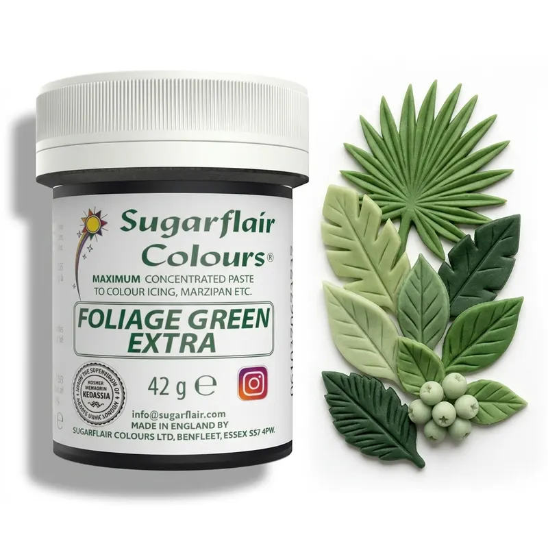 Gelová potravinářská barva zelená Foliage Green Extra 42 g