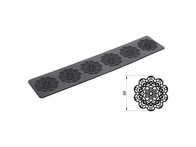 Silikonová forma na jedlou krajku mandala, 40 cm