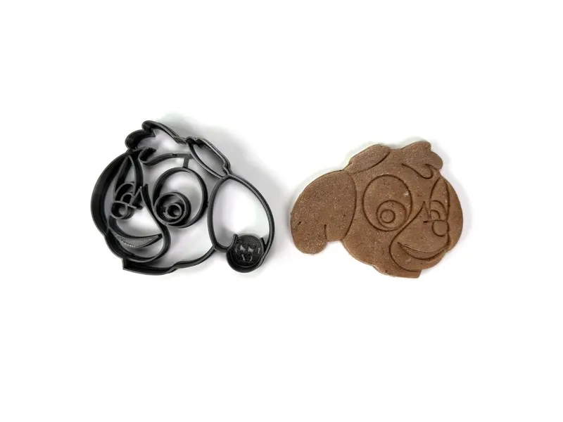 Vykrajovátko psí pilotka, cockapoo, PLA plast, 93 mm