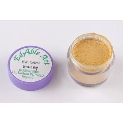 Prachová jedlá barva Golden Honey, zlatý medový odstín