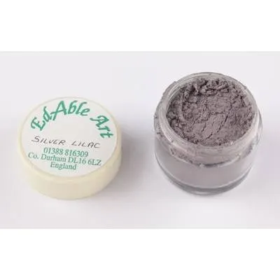 Prachová jedlá barva Silver Lilac, stříbrně fialový odstín