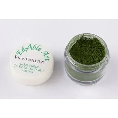 Prachová jedlá barva RainForest