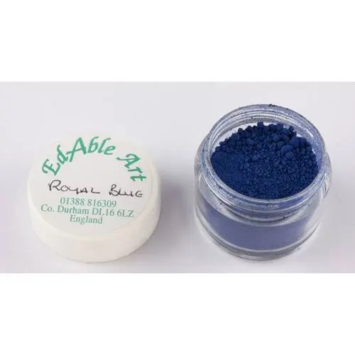 Prachová jedlá barva Royal Blue, modrá