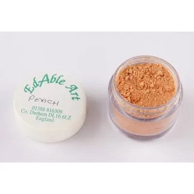 Prachová jedlá barva Peach pro jedlé malování