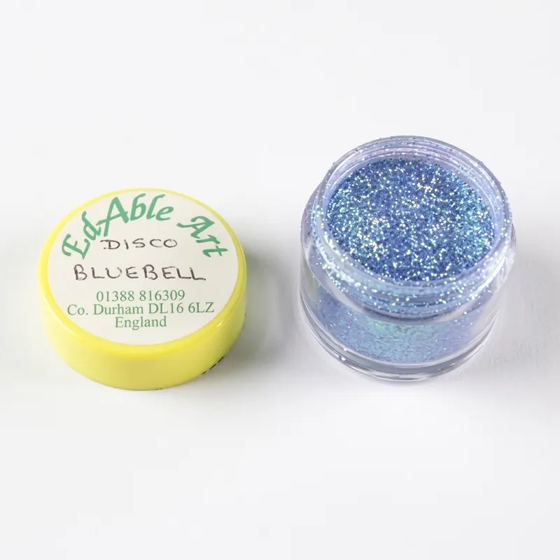 Třpyt dekorační disco BlueBell, jedlý, na dort