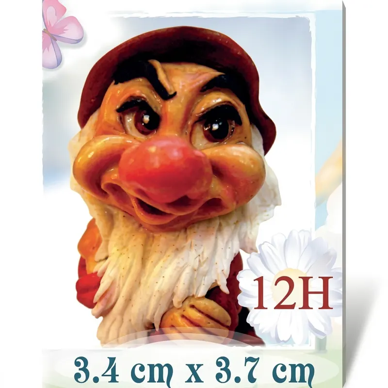 Silikonová forma trpaslík pro modelování, 3,4 x 3,7 cm